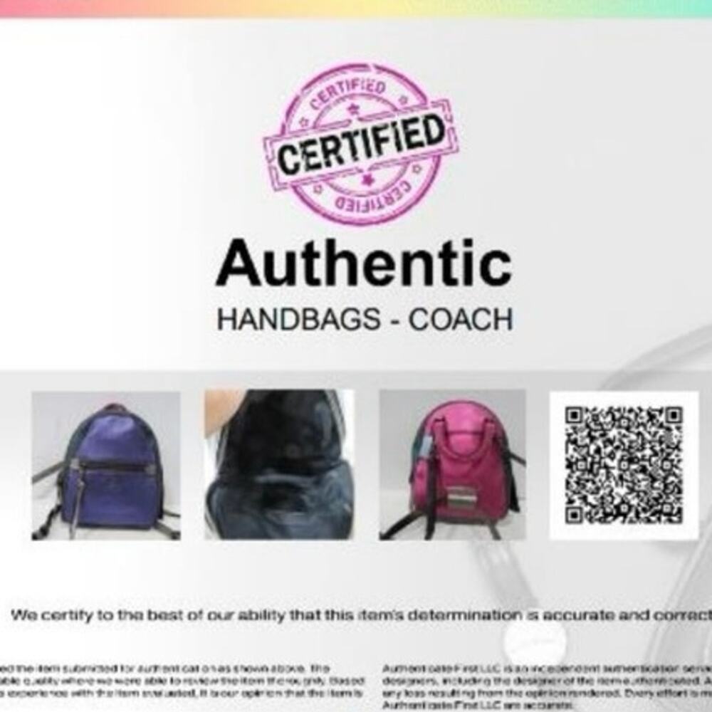 Authentic Coach Colorblock Andi Backpack - Picture 8 of 8